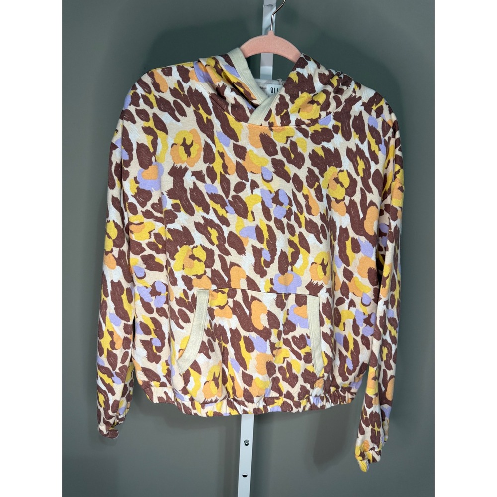 Oli & Viv Floral Hoodie Kangaroo Pocket Cottagecore Indie‎ Boho XL NWT